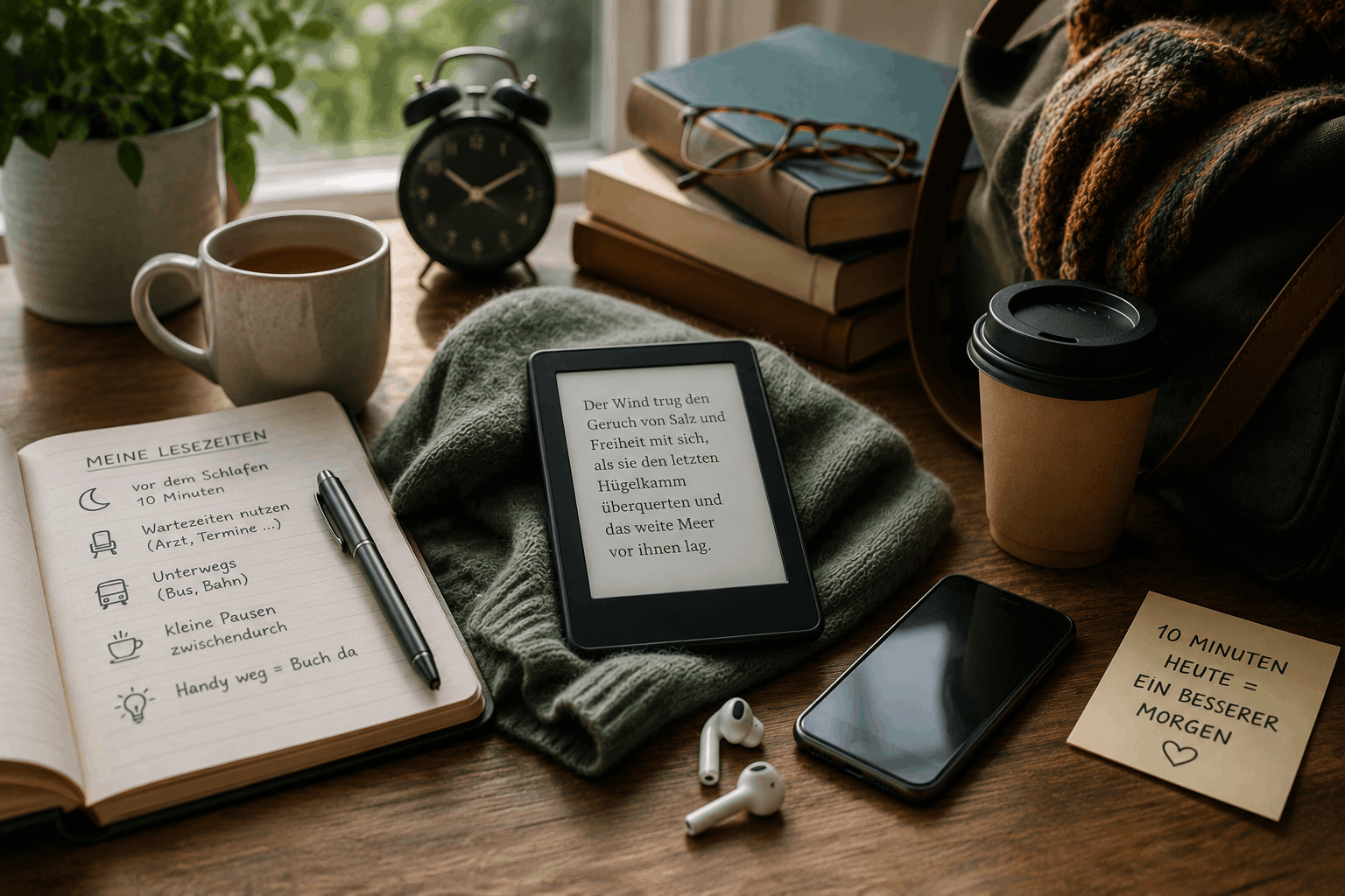 Zeit zum Bücher lesen
